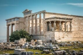 Temple Erechtheion sur l'Acropole d'Athènes