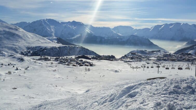 Domaine skiable des Alpes d'Huez, France