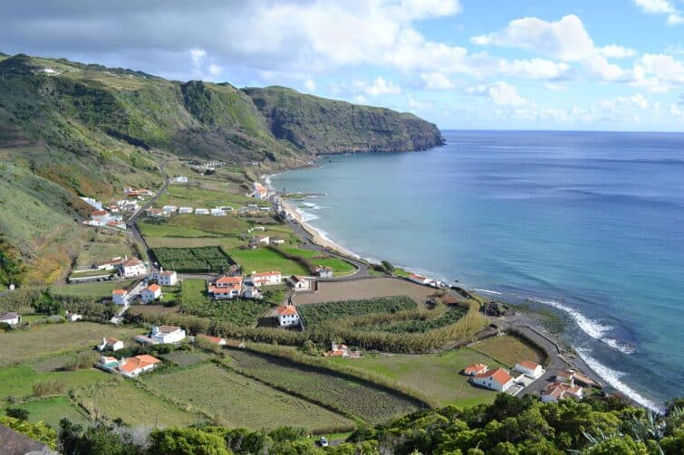 La plage Formosa sur l'île de Santa Maria aux Açores