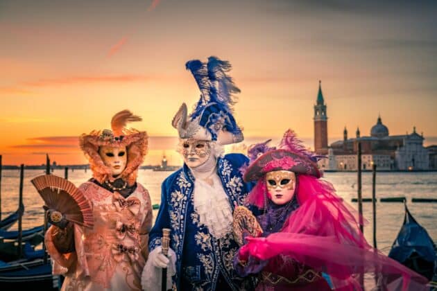 Le célèbre Carnaval de Venise, Italie