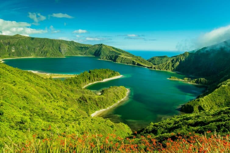 Le parc naturel de Lagoa do Fogo sur l'île de São Miguel aux Açores