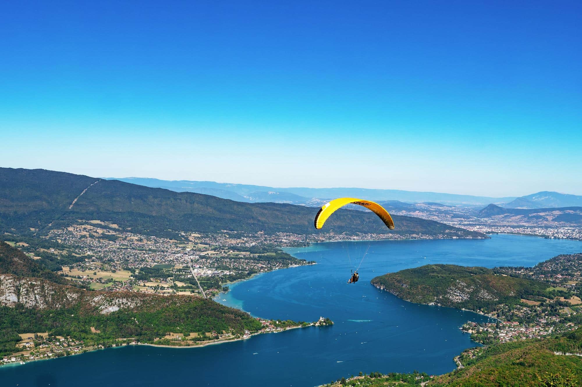 Parapente au lac d'Annecy