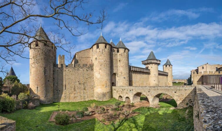 Point de vue sur le Château Comtal de Carcassonne