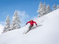 Ski hors-pistes dans les Alpes