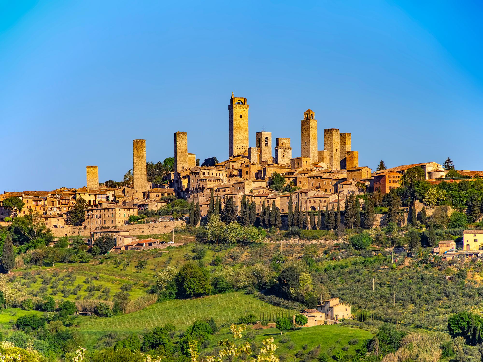 Vue sur San Gimignano