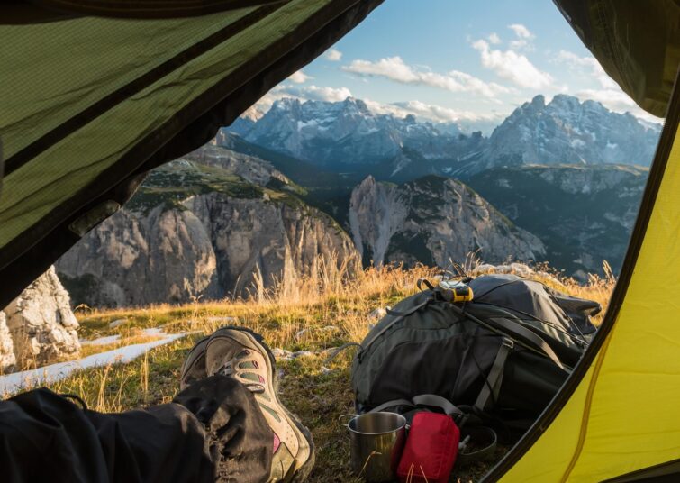 Camping dans les Dolomites