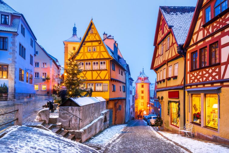 Le charmant village de Rothenburg ob der Tauber, Allemagne