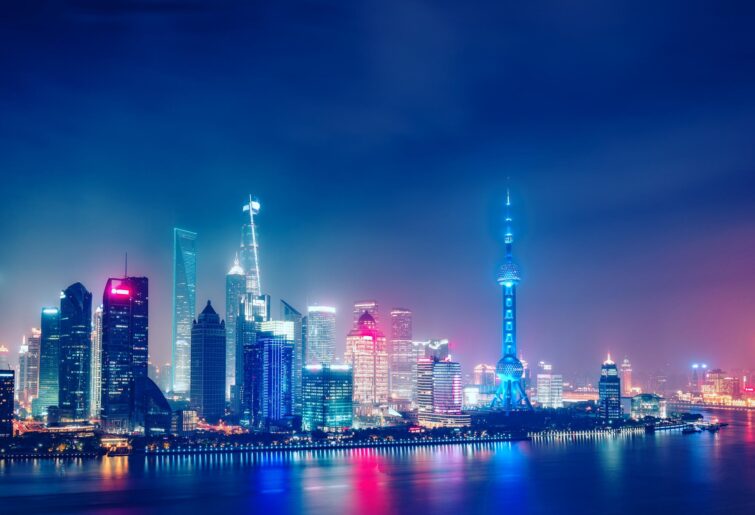 Shanghai de nuit, Chine