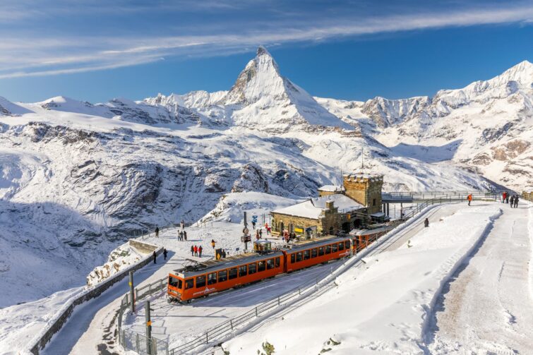 Station Zermatt en Suisse