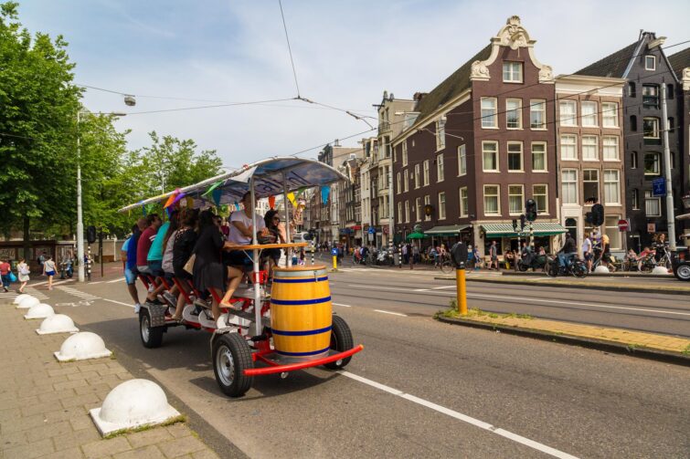 Visite d'Amsterdam en vélo festif