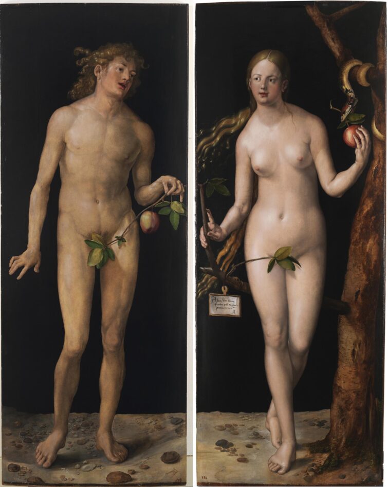 Adam et Eve de Dürer, Musée du Prado, Madrid, Espagne