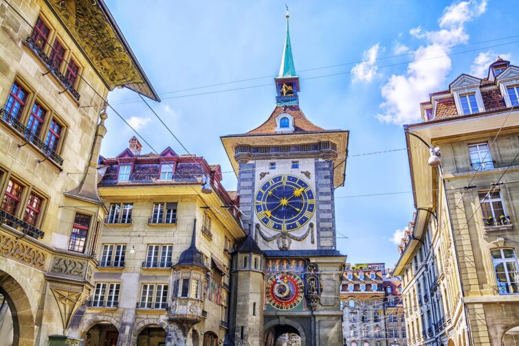 La Tour de l'Horloge à Berne, Suisse