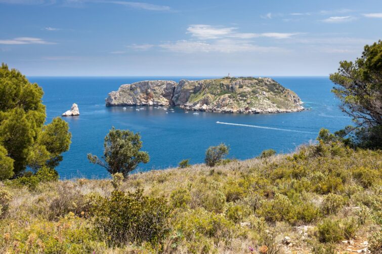 Les îles Medes sur la Costa Brava en Espagne