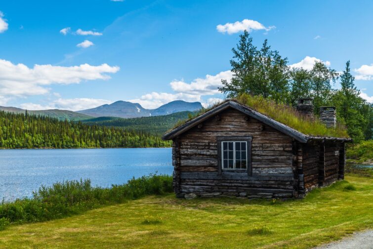 Maison traditionnelle Sami, Suède