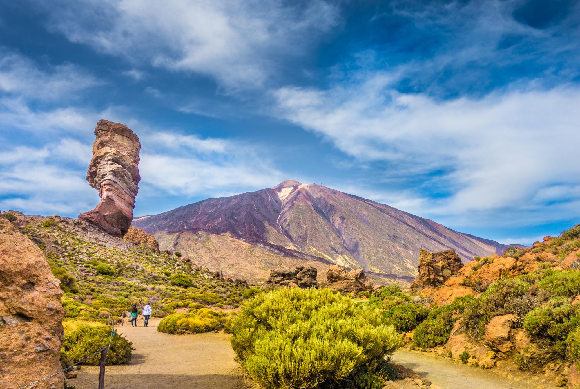 Randonnée dans le Parc national du Teide, Tenerife, îles Canaries