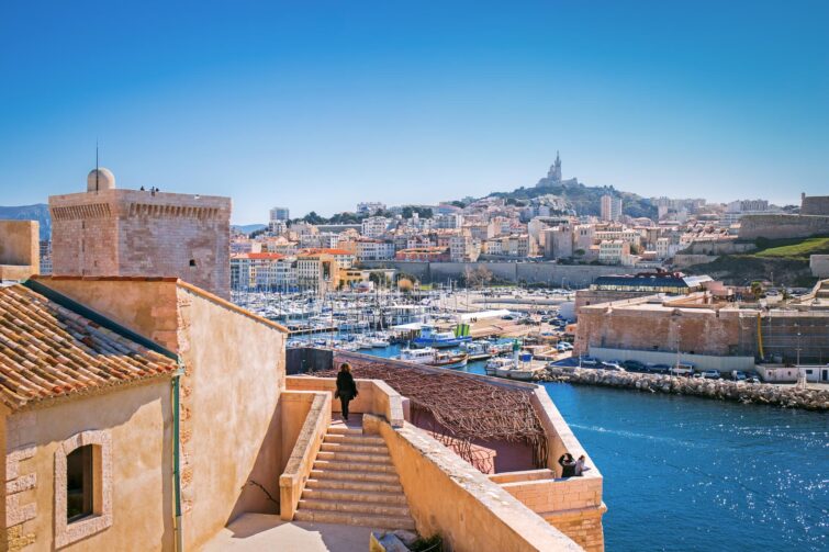 Vue du Vieux-Port de Marseille depuis le Fort Saint-Jean