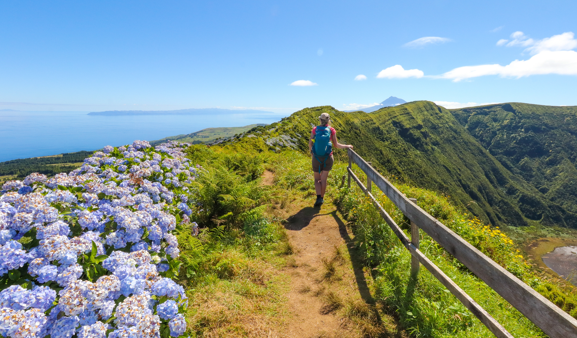 Randonnée sur l'île de Faial, aux Açores