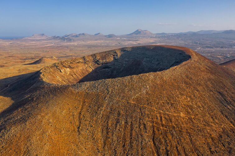 vue panoramique sur Calderon Hondo à Fuerteventura