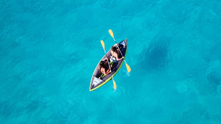 Canoë-kayak sur la mer des Caraïbes