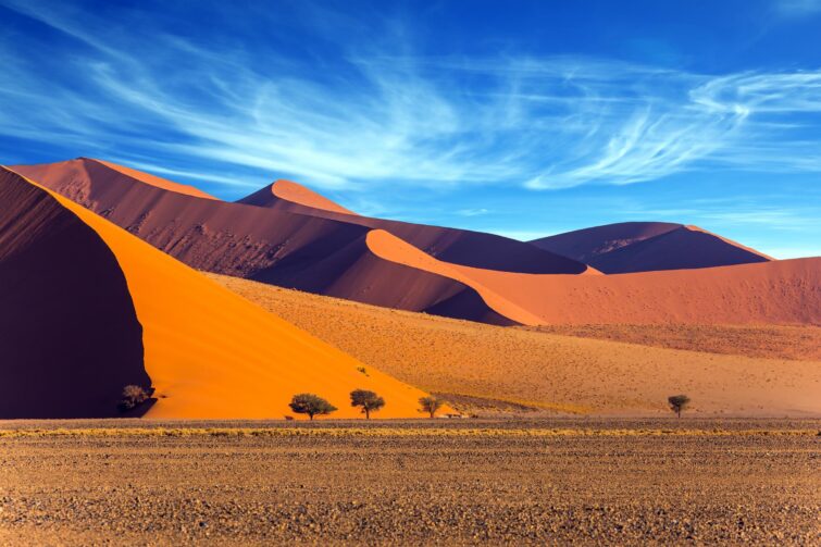 Dunes du désert du Namib en Namibie