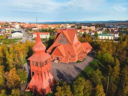 Église de Kiruna et son clocher, Suède