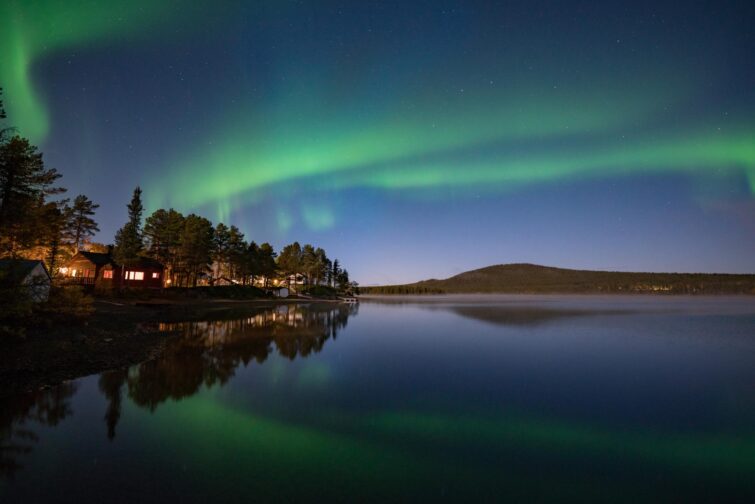 Excursion dans la Taïga pour observer les aurores boréales, Kiruna