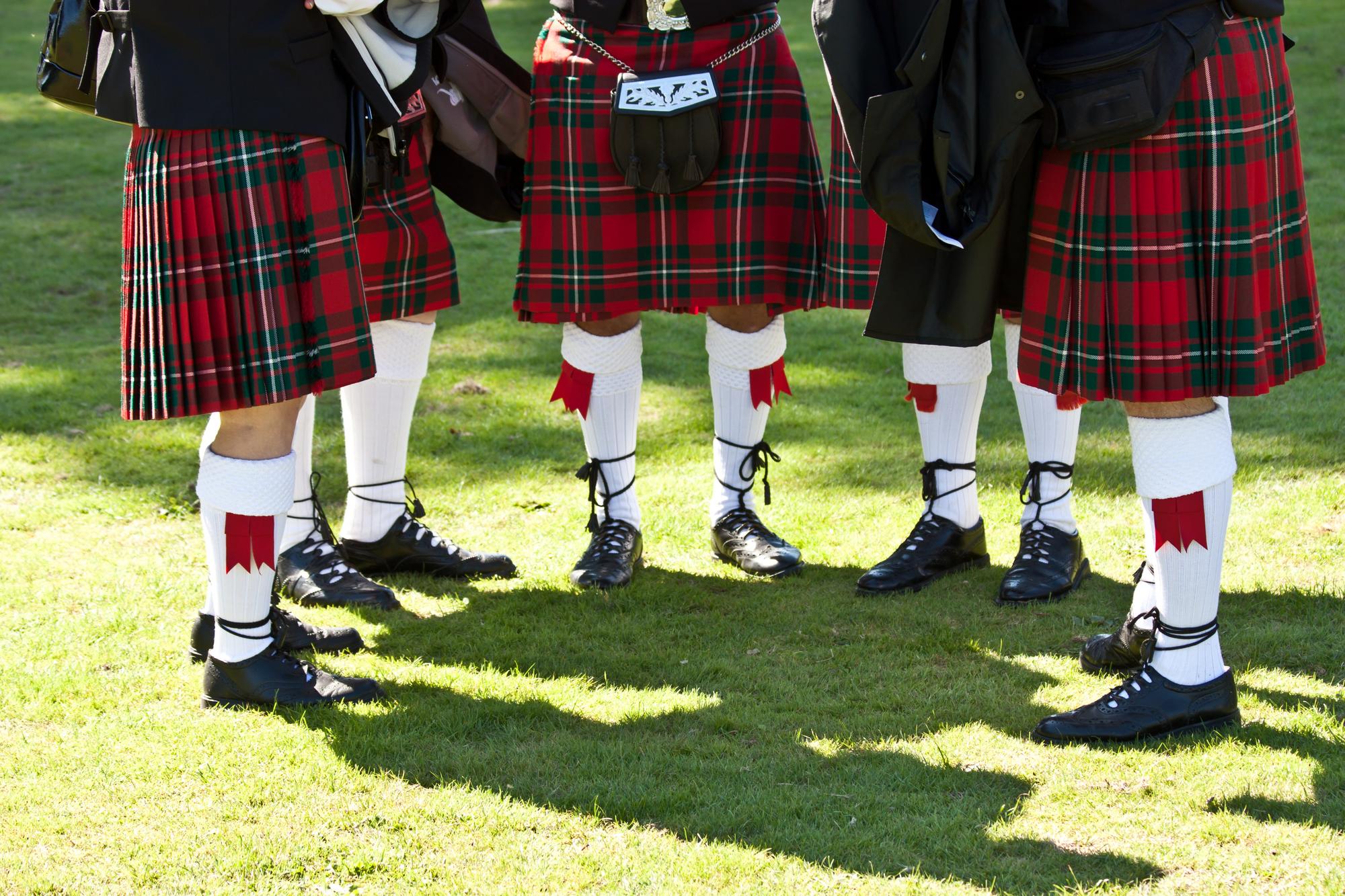 Kilts écossais pendant les Highlands Games