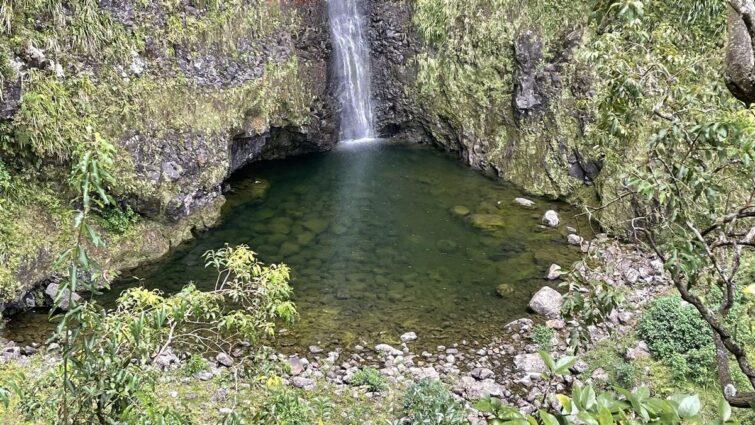 La cascade Biberon, île de La Réunion