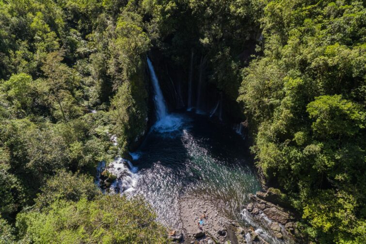La cascade Trou noir, île de La Réunion