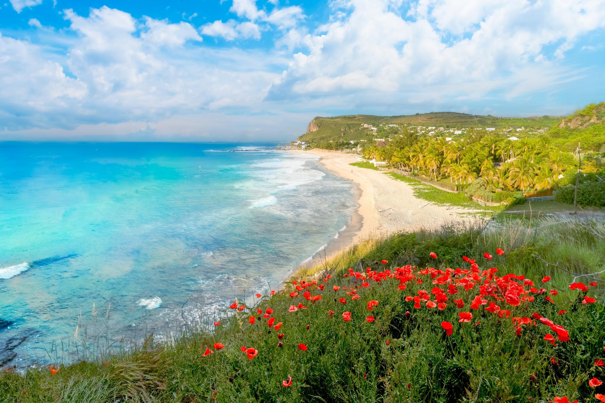 Vue sur la plage de Boucan Canot