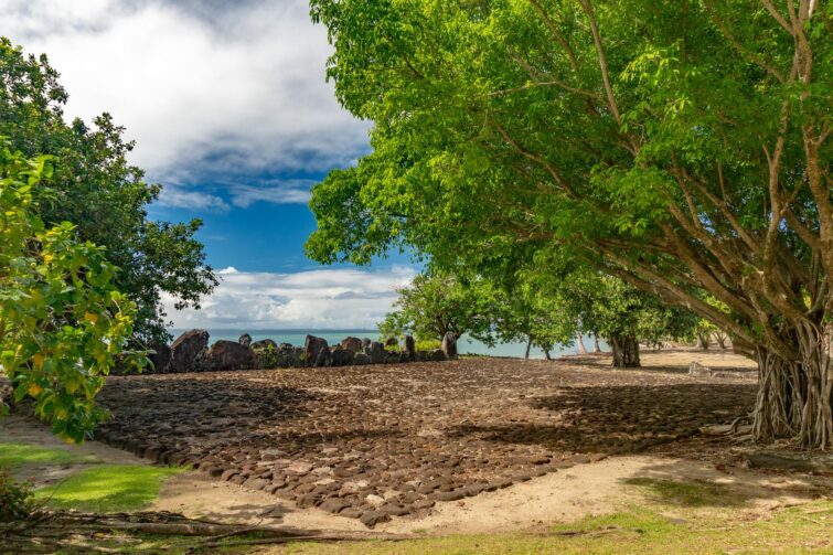 Le Marae de Taputapuātea sur l'île de Raiatea, Polynésie française