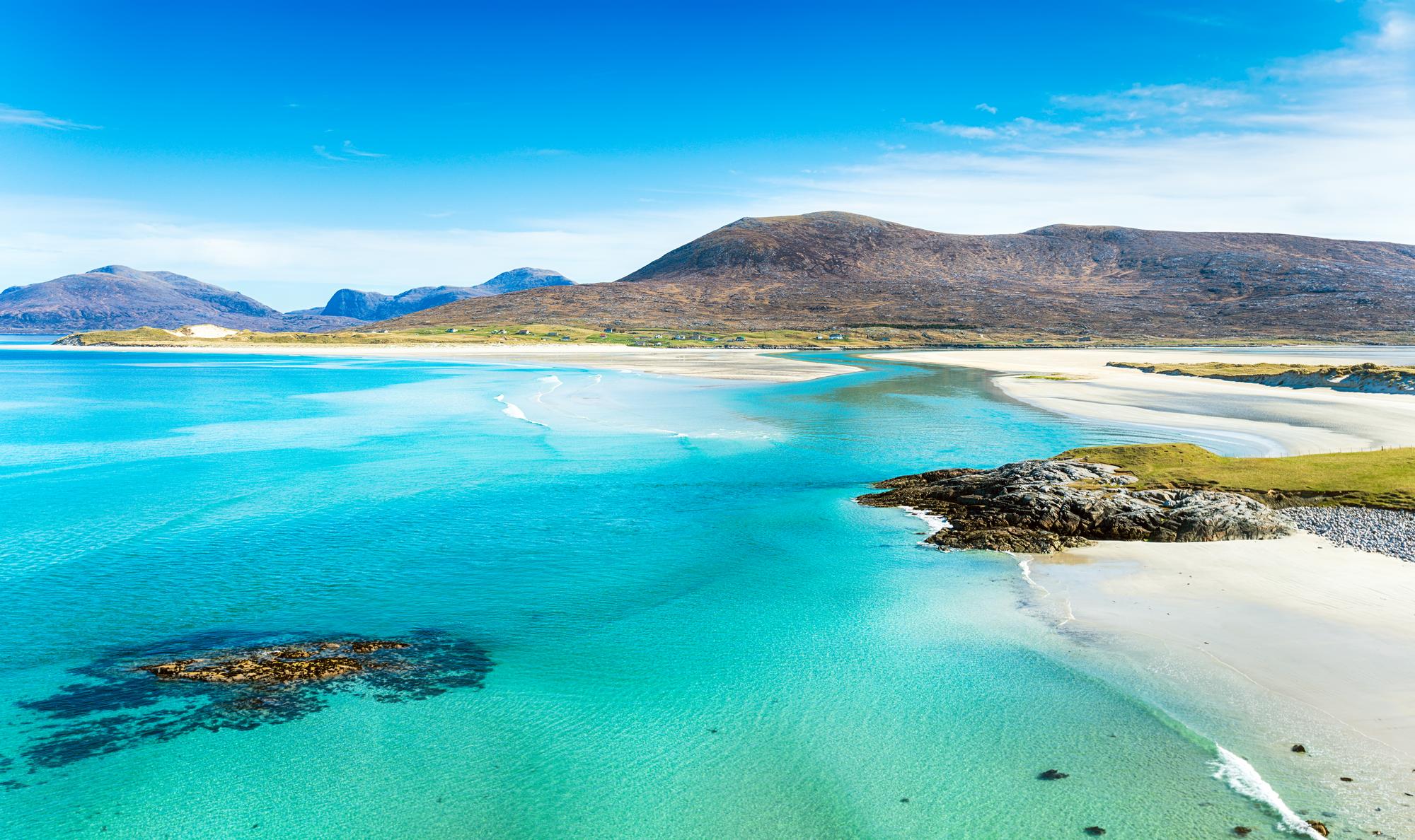 Les plages de Luskentyre sur île de Harris, Écosse