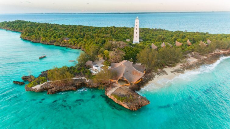 L'île de Chumbe dans l'archipel de Zanzibar en Tanzanie
