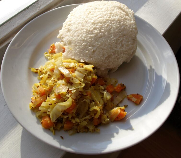 Mieliepap, accompagnement pour des plats namibiens