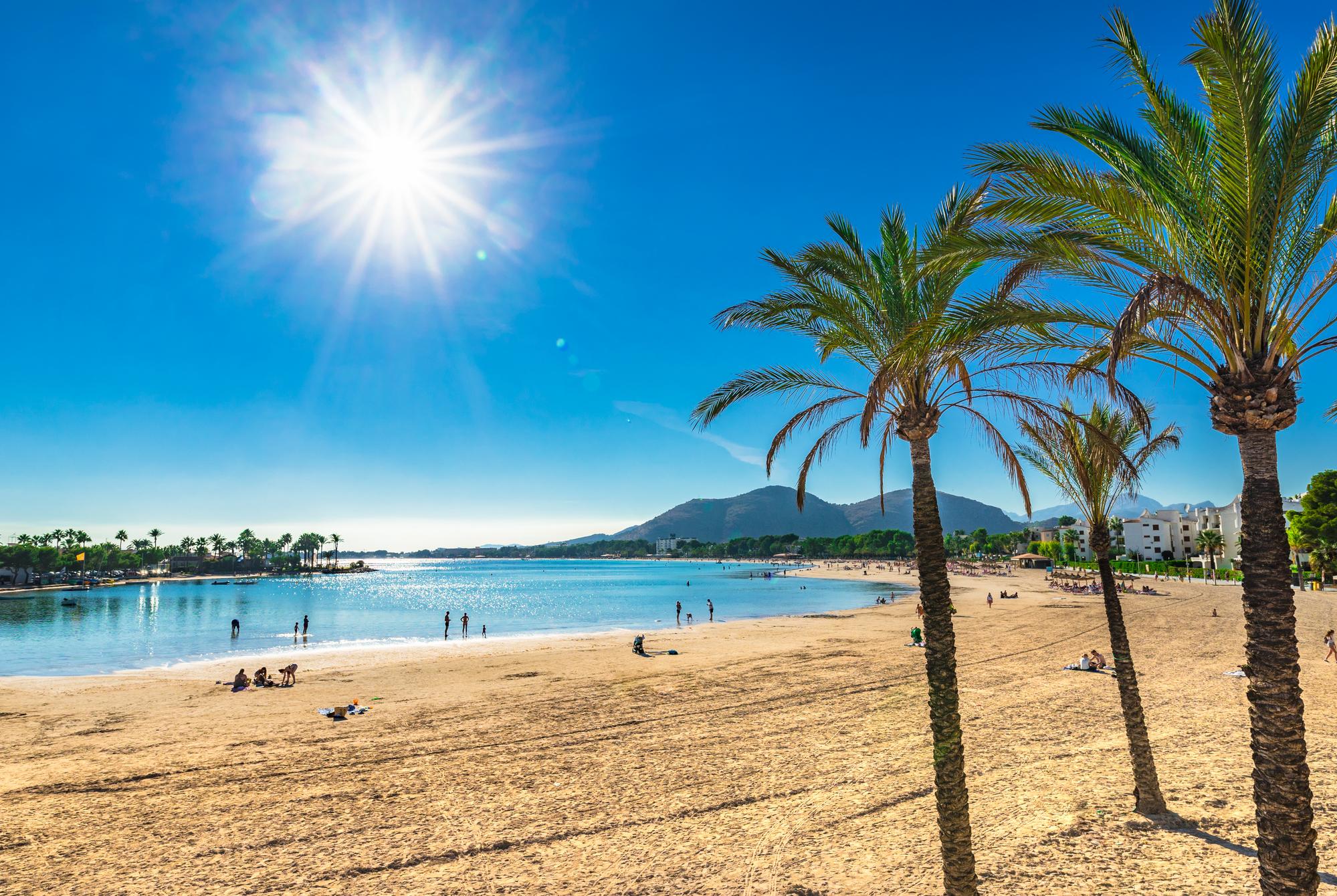 Plage d'Alcudia, Majorque, Baléares