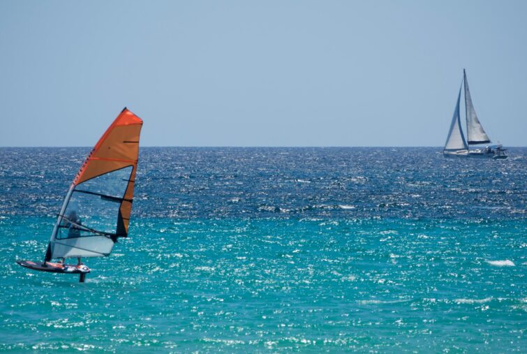 Planche à voile à Palma de Majorque