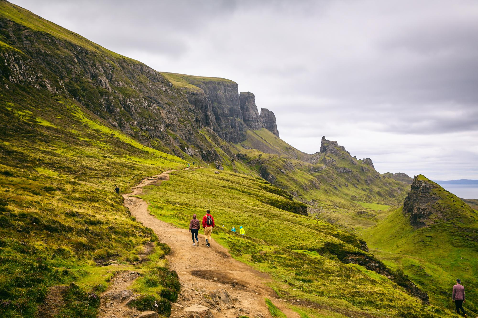 Sentier du Quiraing sur l'île de Skye