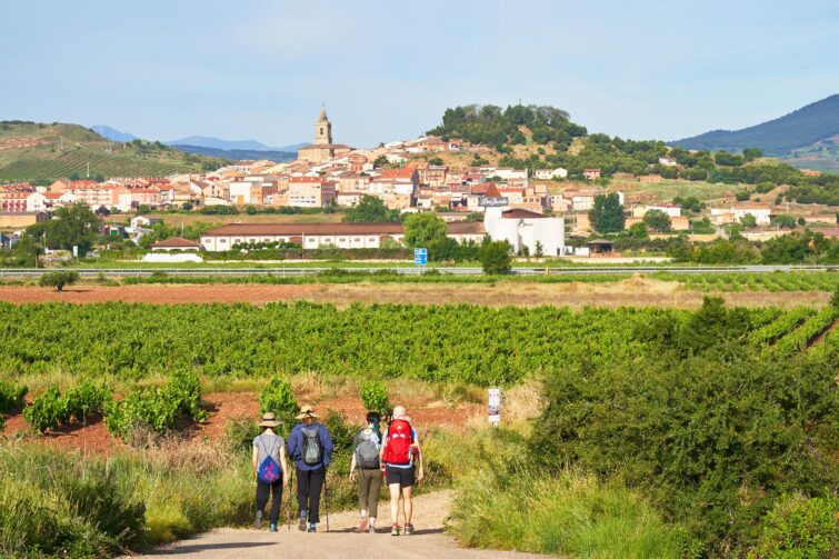 Village de Nájera, dans les vigonbles de la Rioja
