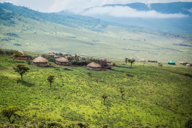Village de brousse en Tanzanie