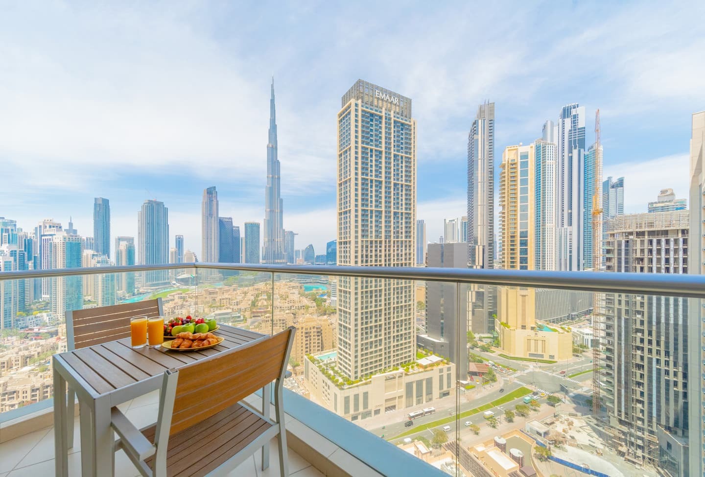 Vue sur Burj Khalifa - 2 lits de luxe dans le centre-ville de Dubaï