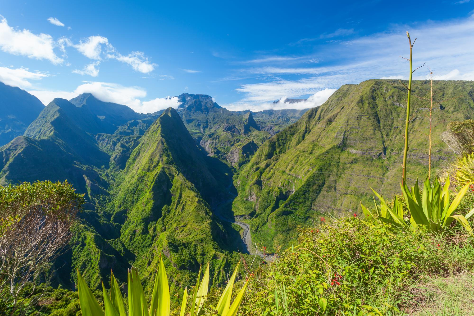 Vue sur Mafate à La Réunion