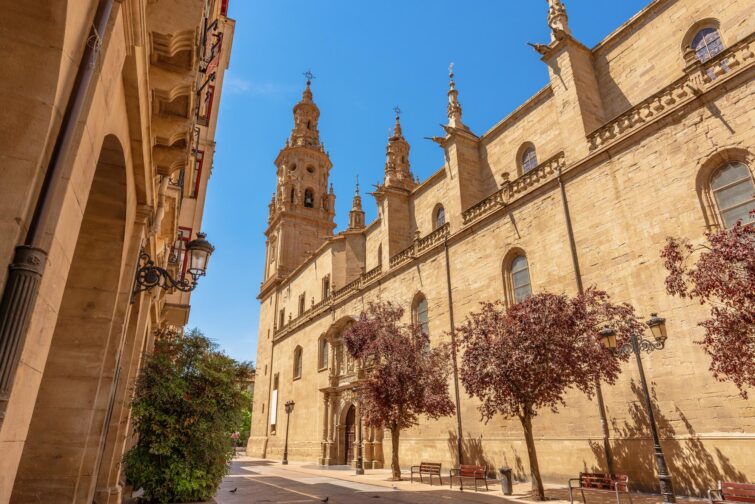 La cathédrale Santa Maria de la Redonda à Logroño, La Rioja, en Espagne