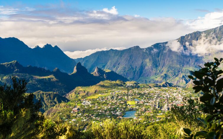 La ville de Cilaos à La Réunion