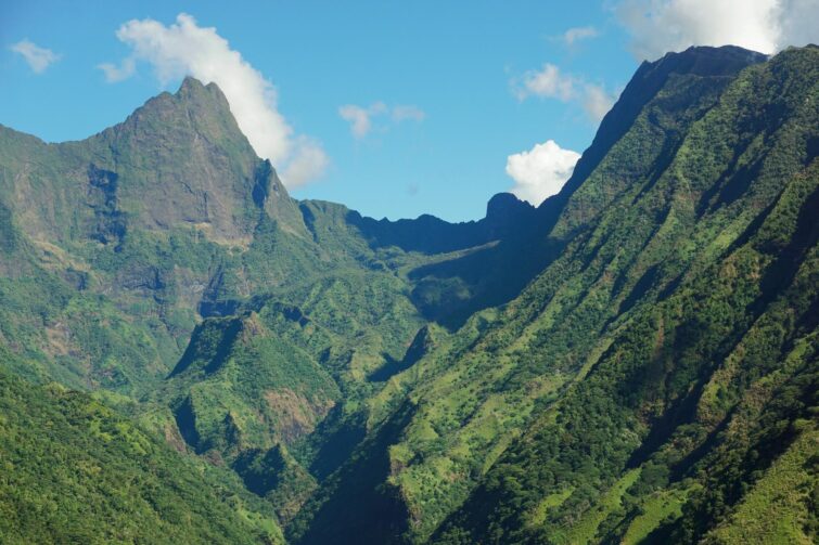 Le mont Aorai à Tahiti, Polynésie française