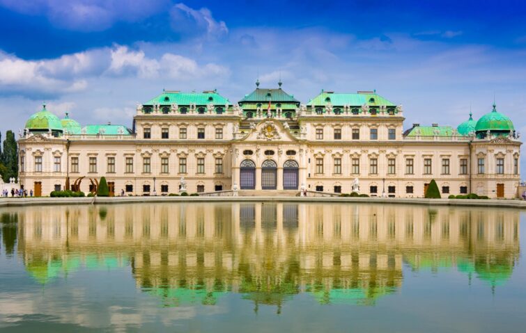 Le palais du Belvédère, un des musées de Vienne