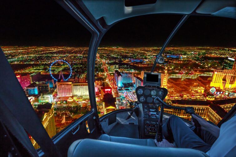 Survoler Las Vegas de nuit en hélicoptère