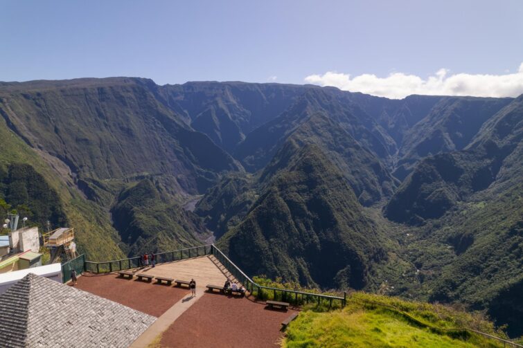 Vue sur Grand Bassin depuis le belvédère de Bois-Court, La Réunion
