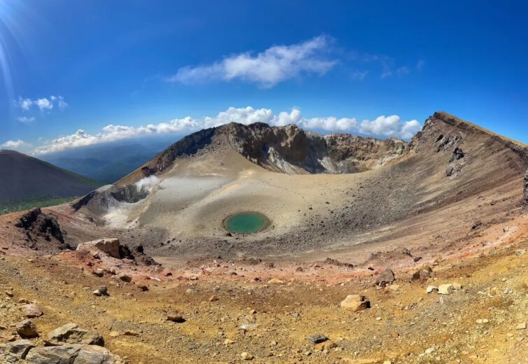 Randonnée sur les volcans de l'île d'Hokkaido