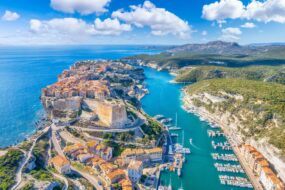 Vue aérienne de Bonifacio, Corse