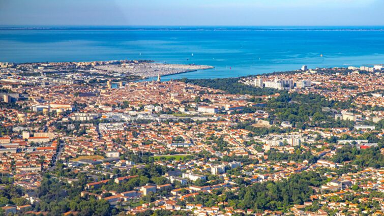 Vue aérienne de La Rochelle